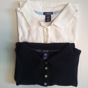 Set of 2 Gap Kids Short Sleeve Polo Shirts